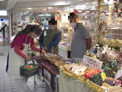 マドレーヌの店頭販売